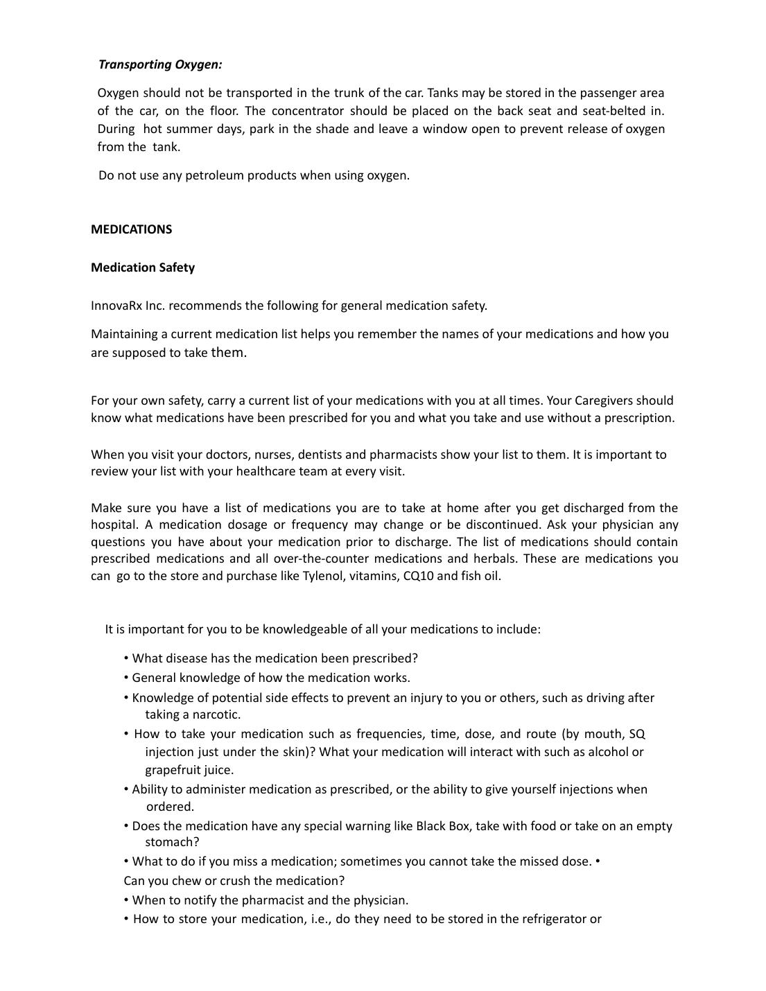 InnovaRx Welcome Packet page 15