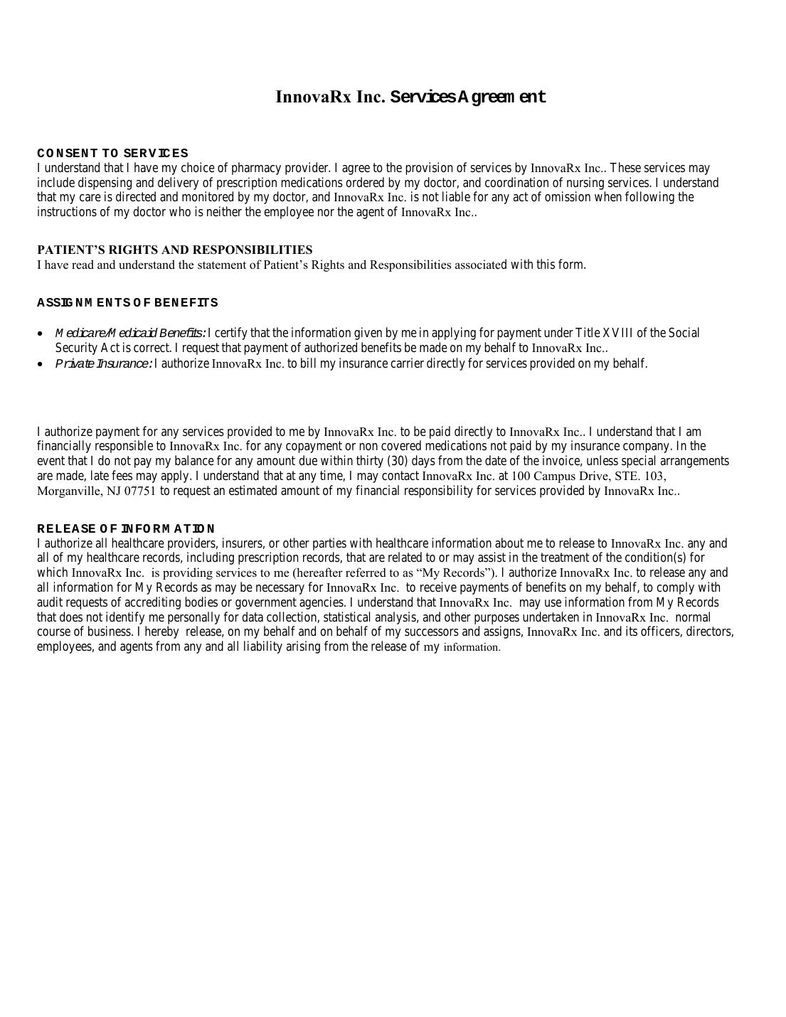 InnovaRx Welcome Packet page 21